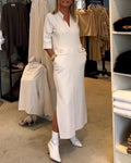 Vestido Largo Para Mujer | Cuello Pico · SeemSeem