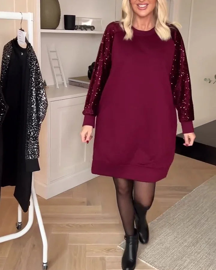 Vestido Sudadera Para Mujer | Mangas Lentejuelas · SeemSeem