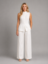Conjunto Coordinado Sin Mangas Para Mujer | Cuello Alto