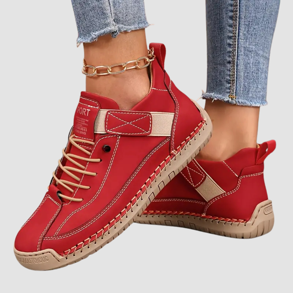 Zapatillas Con Cordones Para Mujer | Costuras Decorativas · SeemSeem