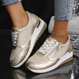 Sneakers stringate da donna | Cerniera laterale