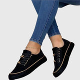 Schnürsneaker für Damen | Kettendetail