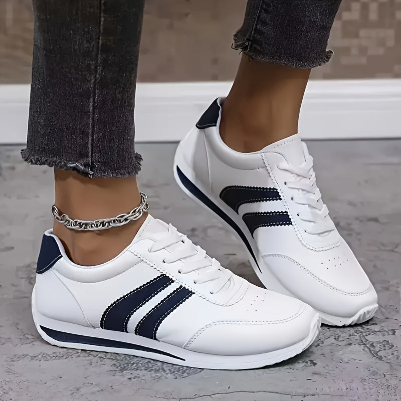 Zapatillas Con Cordones Para Mujer | Rayas Laterales · SeemSeem