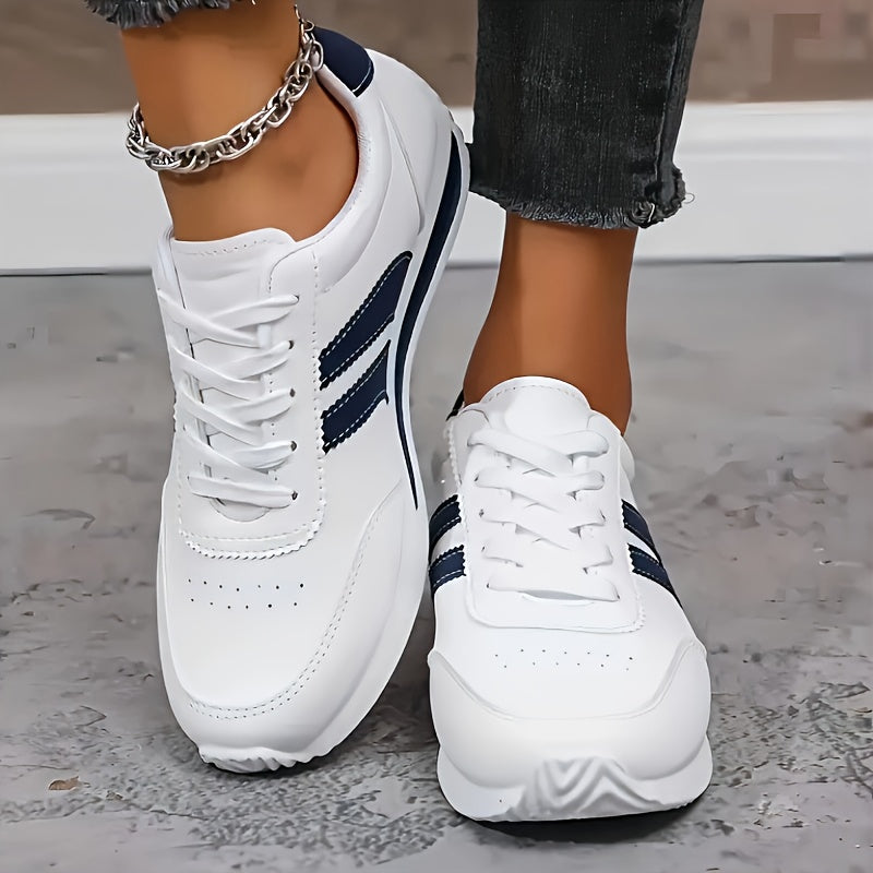 Zapatillas Con Cordones Para Mujer | Rayas Laterales · SeemSeem