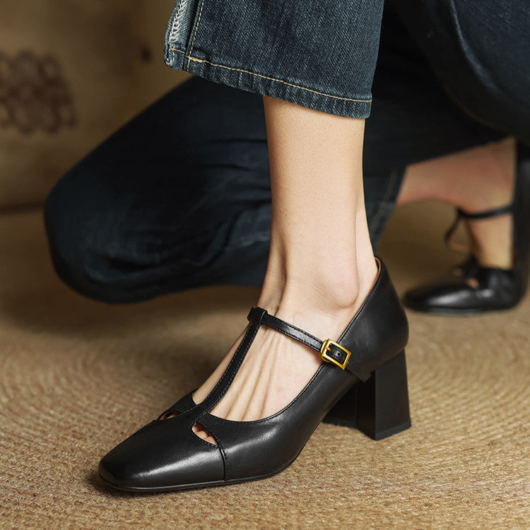 Zapatos Mary Jane Para Mujer | Tira En T · SeemSeem
