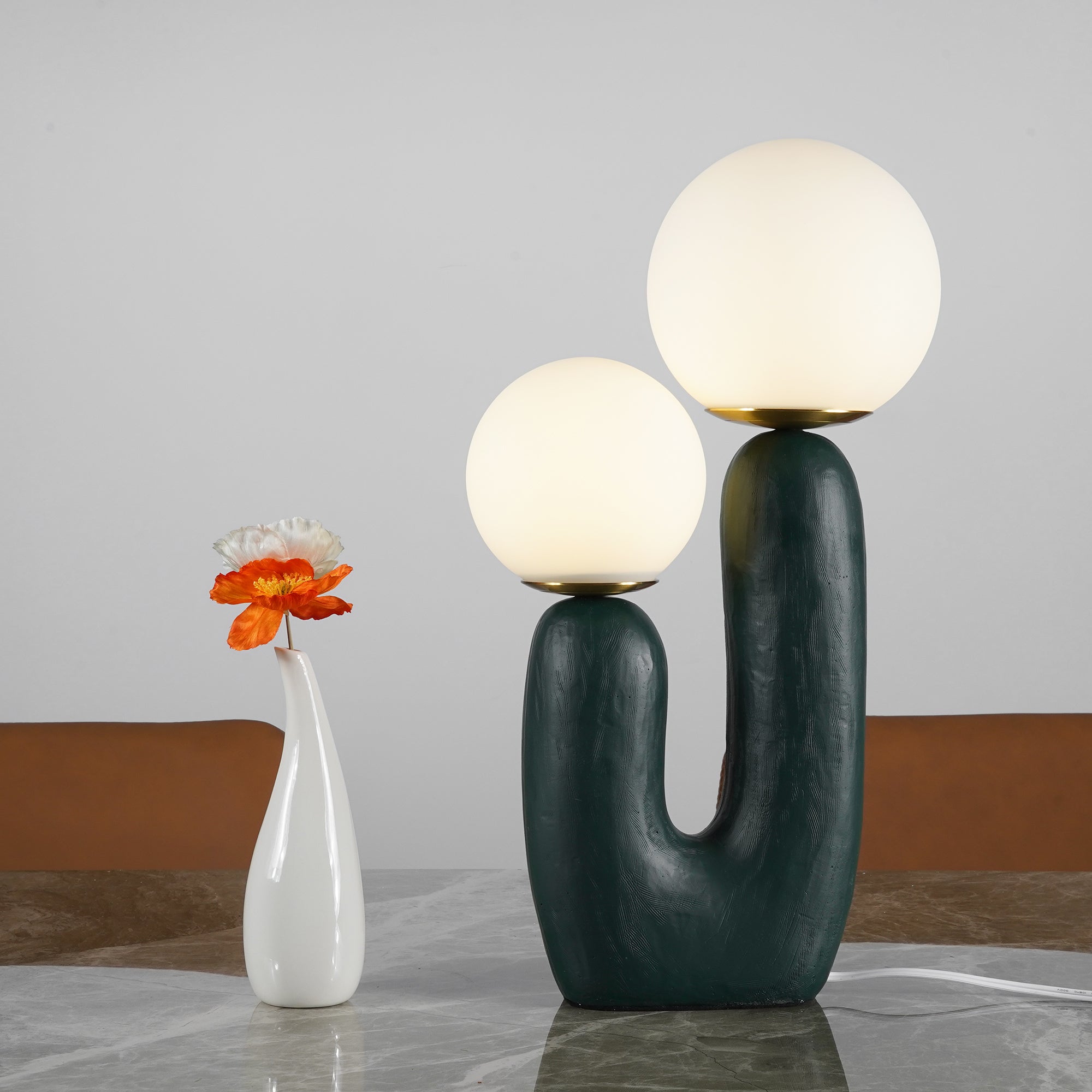 Lámpara De Mesa Nórdica | Dos Globos · SeemSeem
