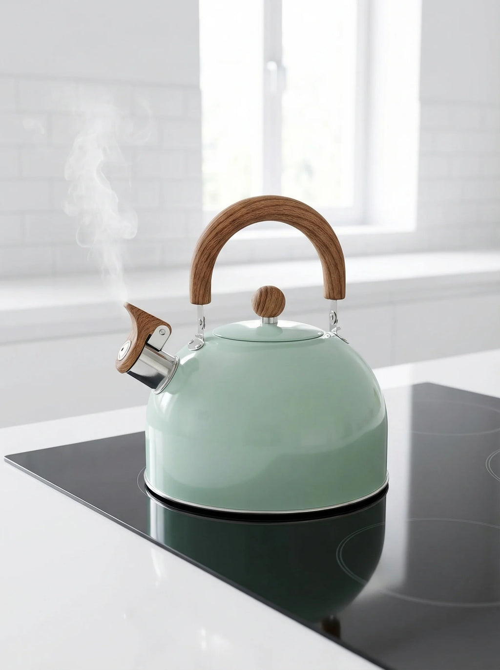 Pfeifende Teekanne 3 Liter | Klassische Teekanne für die Küche-Teapot-SeemSeem