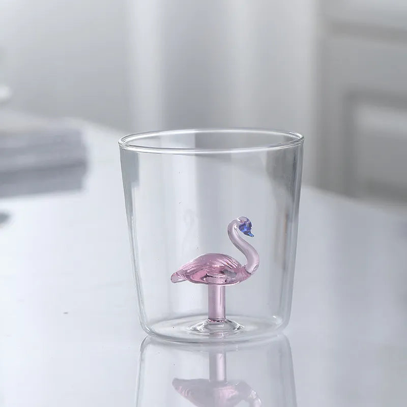 Vaso Decorativo Con Figura De Conejo | Cristalería Artesanal De Mesa-glasses-SeemSeem