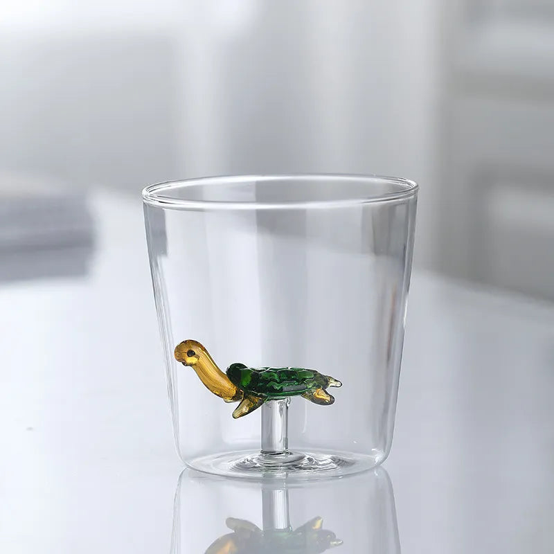 Vaso Decorativo Con Figura De Conejo | Cristalería Artesanal De Mesa-glasses-SeemSeem